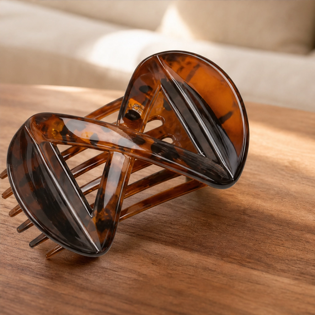Tressa – Figure-Eight Secure-Hold Tortoiseshell Hair Jaw Clip + 1+1 FREE