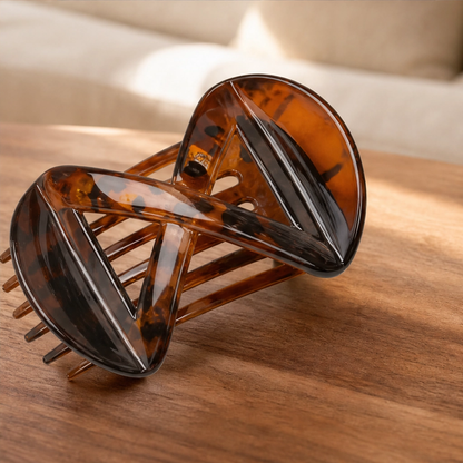 Tressa – Figure-Eight Secure-Hold Tortoiseshell Hair Jaw Clip + 1+1 FREE