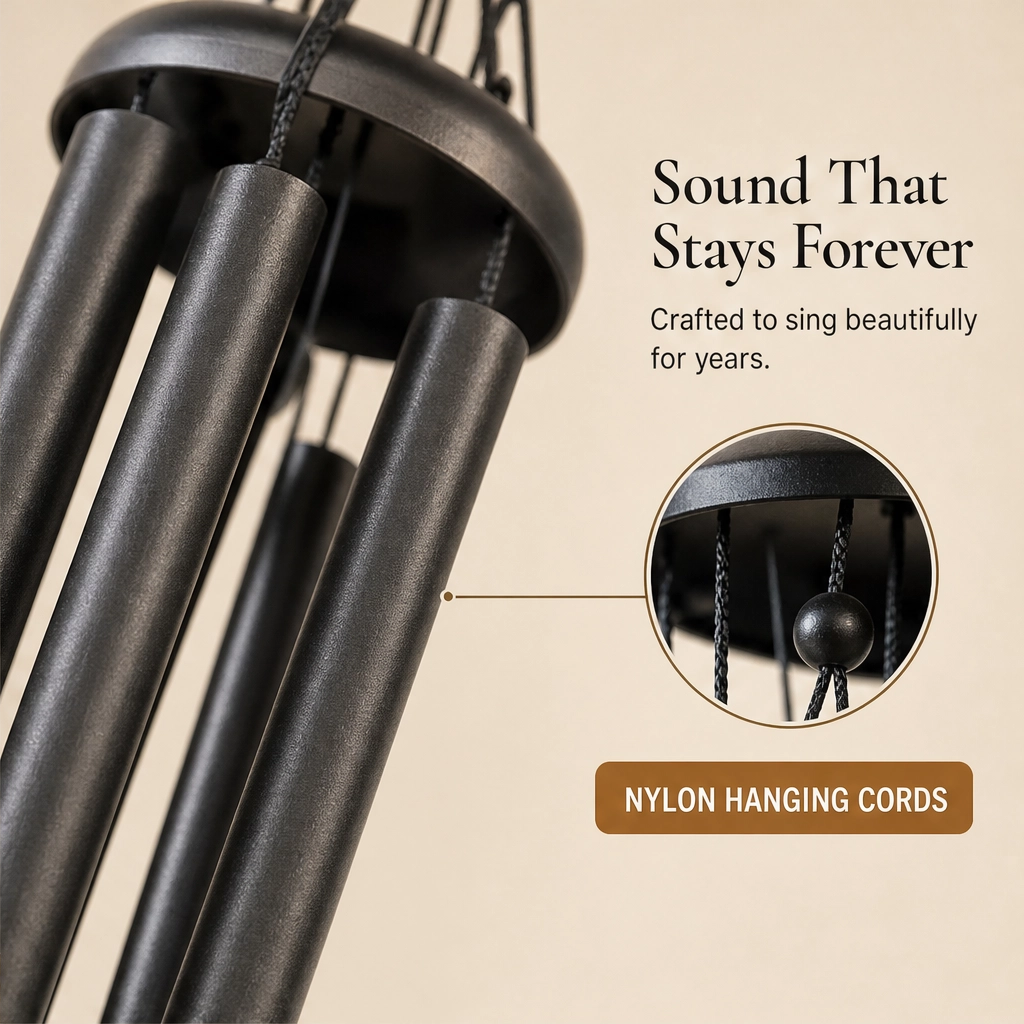 Willowdale – Deep-Tone Aluminum Wind Chime, Hand-Painted Birds, Garden & Memorial Decor + 50% OFF