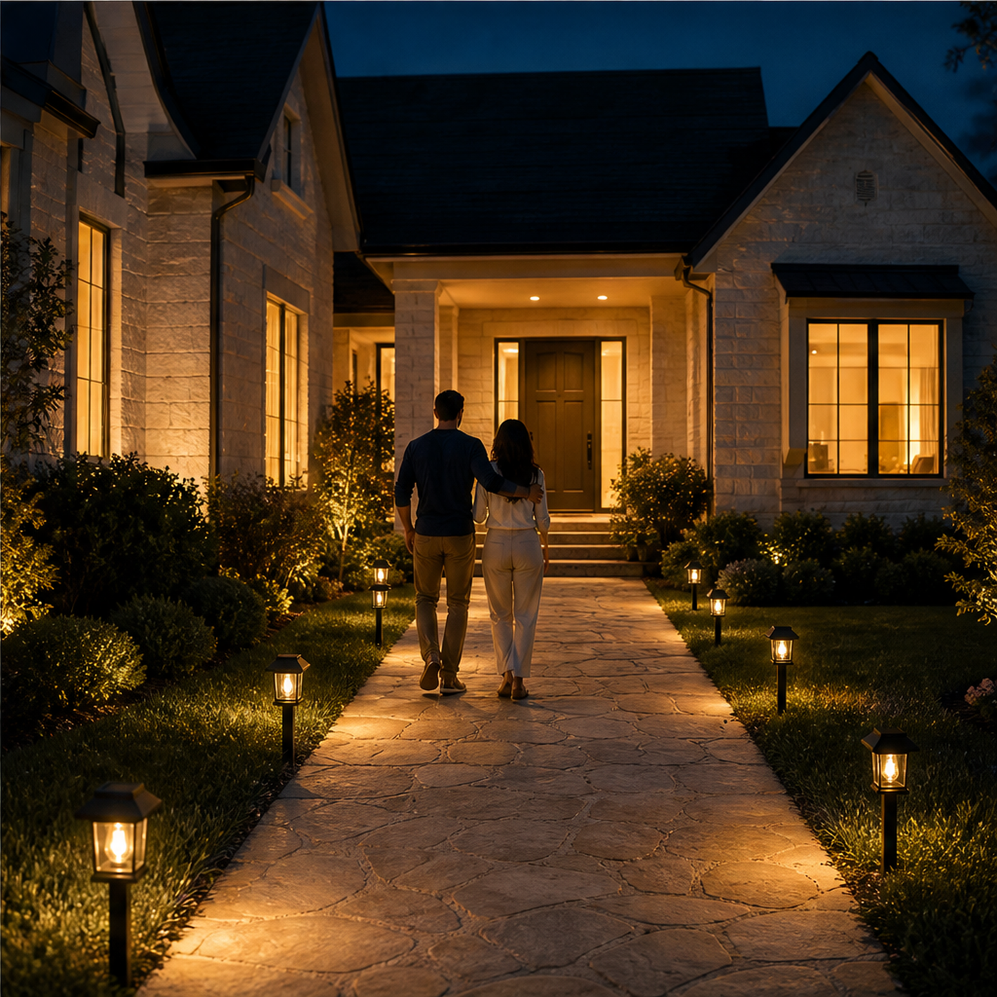 Embervale – Vintage Solar Pathway Lights, Warm White, Waterproof (2-Pack) + 50% OFF