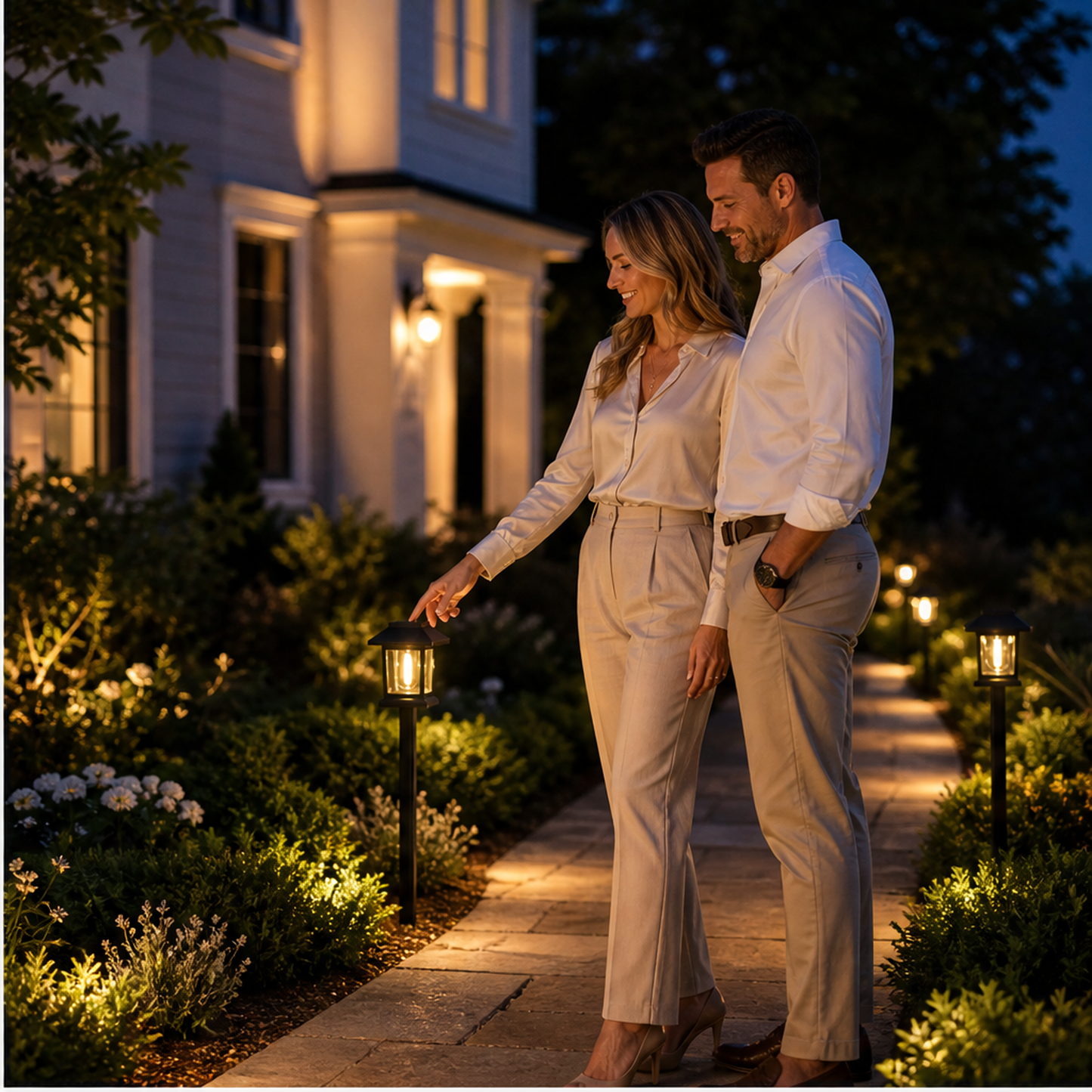 Embervale – Vintage Solar Pathway Lights, Warm White, Waterproof (2-Pack) + 50% OFF