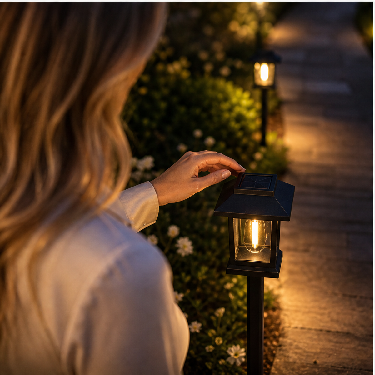 Embervale – Vintage Solar Pathway Lights, Warm White, Waterproof (2-Pack) + 50% OFF