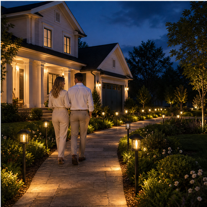 Embervale – Vintage Solar Pathway Lights, Warm White, Waterproof (2-Pack) + 50% OFF
