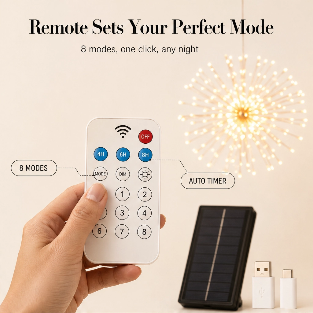 Sparkfern™ – Solar-Powered Firework String Lights for Yard & Patio + 50% OFF