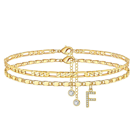 The AuraGlow Layered Anklet — Elegant Rhinestone Brilliance + 50% OFF