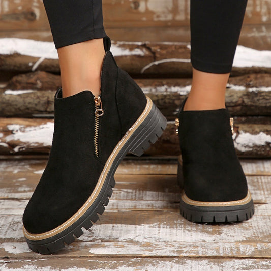 The Effortless Zip Boot - Stylish, Water-Resistant, and Anti-Slip +  50% OFF