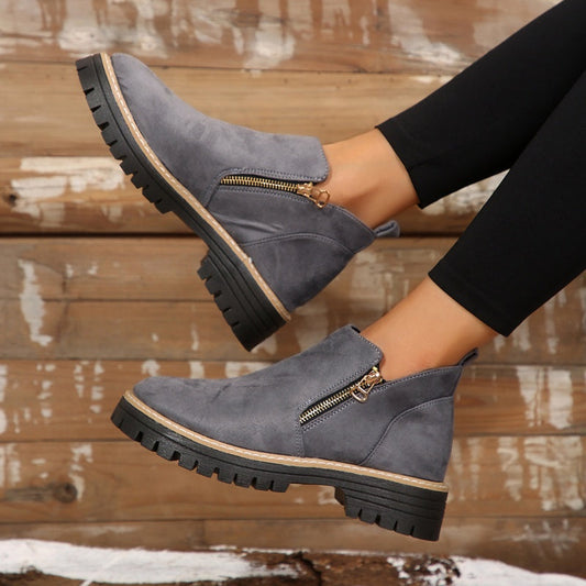 The Effortless Zip Boot - Stylish, Water-Resistant, and Anti-Slip +  50% OFF