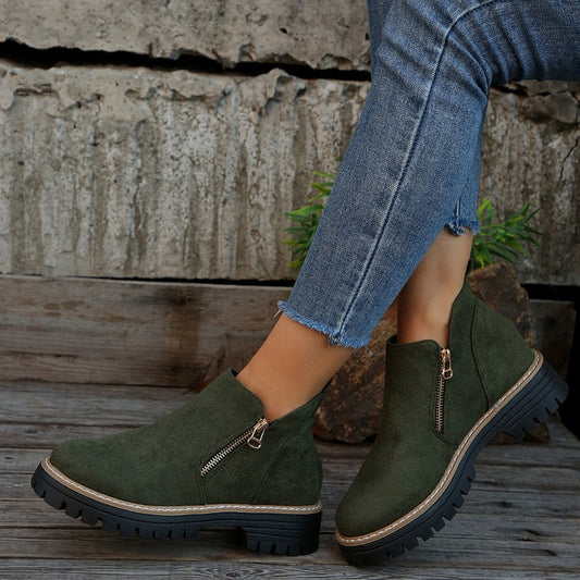 The Effortless Zip Boot - Stylish, Water-Resistant, and Anti-Slip +  50% OFF