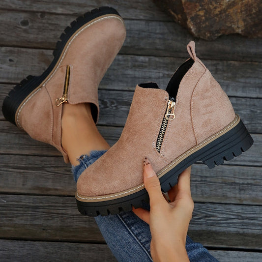 The Effortless Zip Boot - Stylish, Water-Resistant, and Anti-Slip +  50% OFF