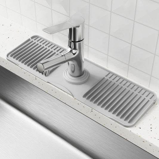 Drybrook – Quick-Dry Sloped Silicone Faucet Mat for Kitchen Sink + 50% OFF
