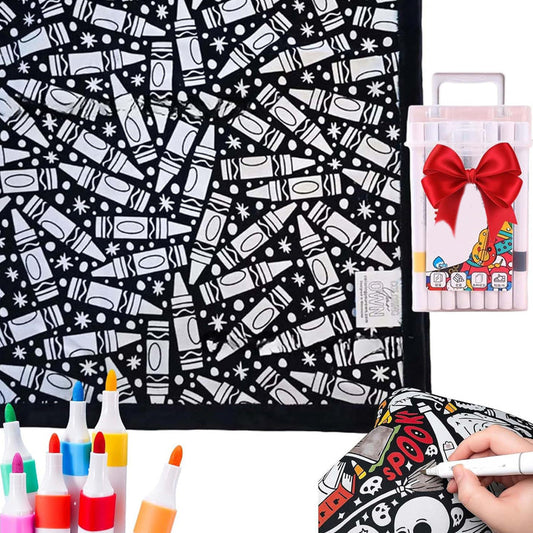 The ArtFlow Coloring Blanket - Personalized Comfort & Creativity + 50% OFF