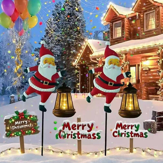 The SolarSanta Garden Stake - Festive Cheer, Zero Wiring + 50% OFF