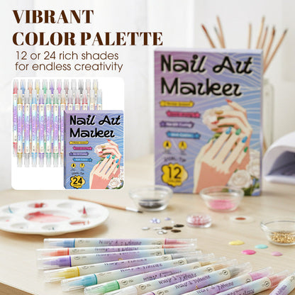 Petalink™ – Dual-Tip Nail Art Marker Pens, Water-Based & Quick-Dry + 50% OFF