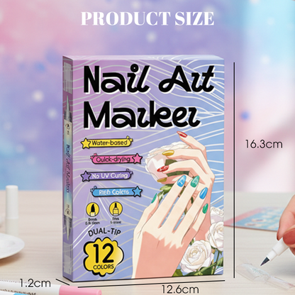 Petalink™ – Dual-Tip Nail Art Marker Pens, Water-Based & Quick-Dry + 50% OFF