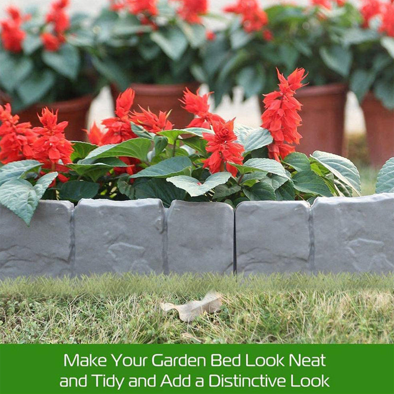 Cobblecroft™ – Interlocking Faux-Stone Garden Edging Panels + 50% OFF