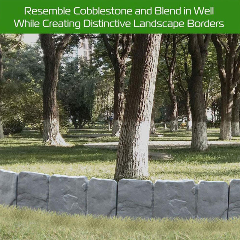 Cobblecroft™ – Interlocking Faux-Stone Garden Edging Panels + 50% OFF