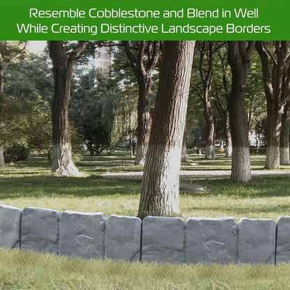 Cobblecroft™ – Interlocking Faux-Stone Garden Edging Panels + 50% OFF