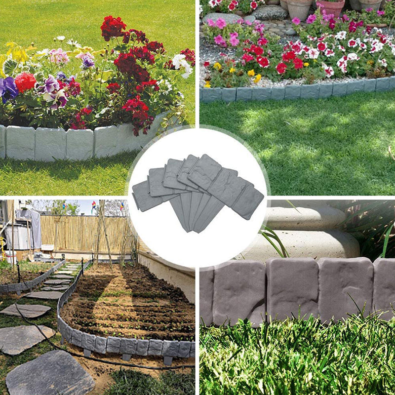 Cobblecroft™ – Interlocking Faux-Stone Garden Edging Panels + 50% OFF
