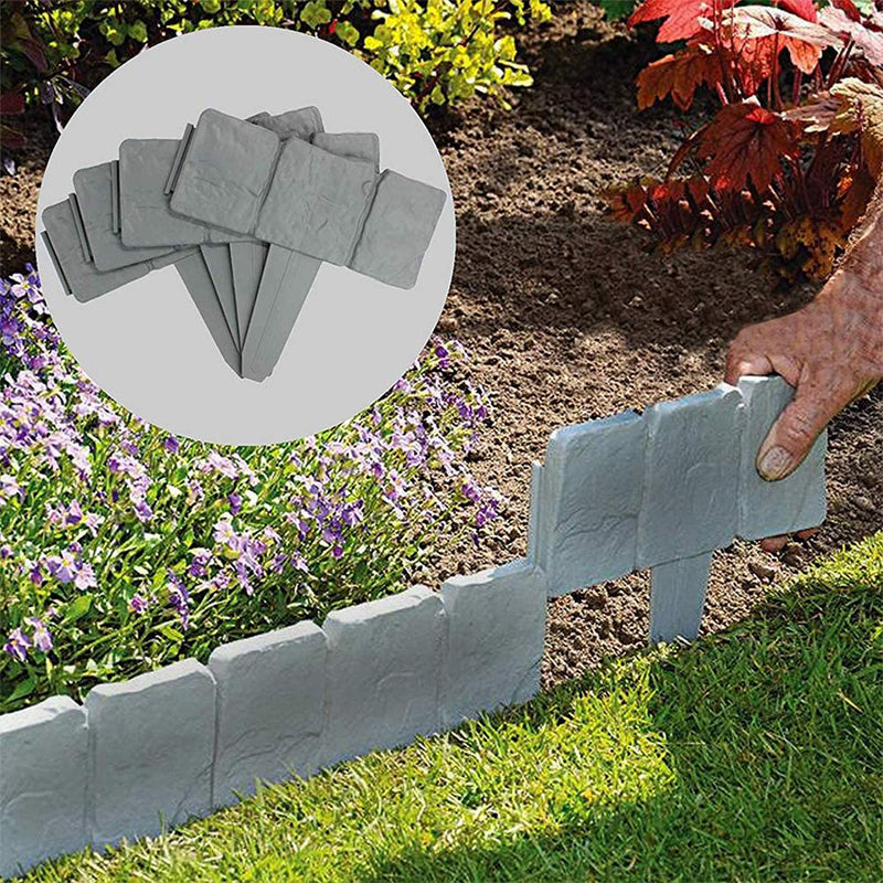 Cobblecroft™ – Interlocking Faux-Stone Garden Edging Panels + 50% OFF