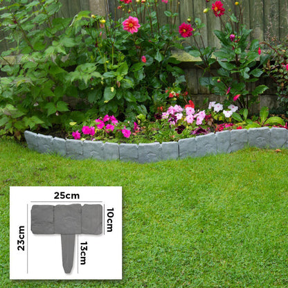 Cobblecroft™ – Interlocking Faux-Stone Garden Edging Panels + 50% OFF