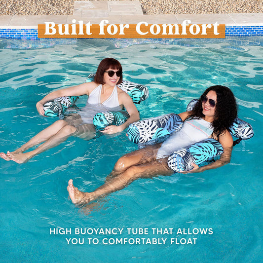 Driftcove™ – Inflatable 3-Pillow Floating Pool Chair with Supportive Headrest + 50% OFF