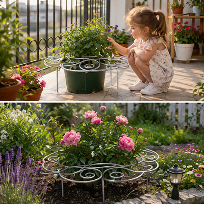 Filigra™ – Heavy-Duty Iron Scroll Peony & Flower Support Frame + 50% OFF