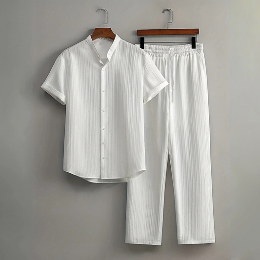 Driften™ – Textured Breathable Short-Sleeve Shirt & Pants Set + 50% OFF