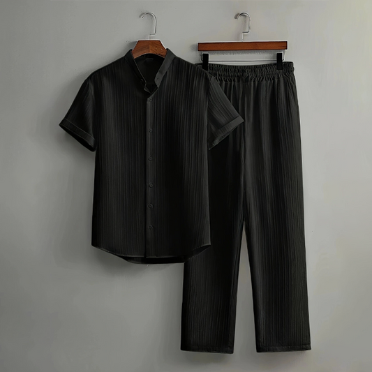 Driften™ – Textured Breathable Short-Sleeve Shirt & Pants Set + 50% OFF