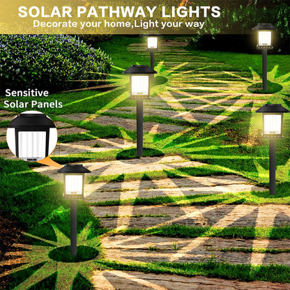 Embervale – Vintage Solar Pathway Lights, Warm White, Waterproof (2-Pack) + 50% OFF