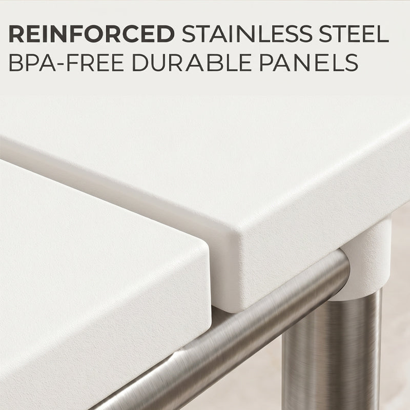 Alcove – Expandable Under-Sink Shelf with Removable Panels & No-Wobble Frame + 50% OFF