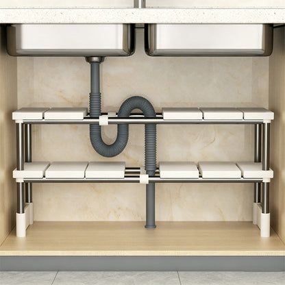 Alcove – Expandable Under-Sink Shelf with Removable Panels & No-Wobble Frame + 50% OFF
