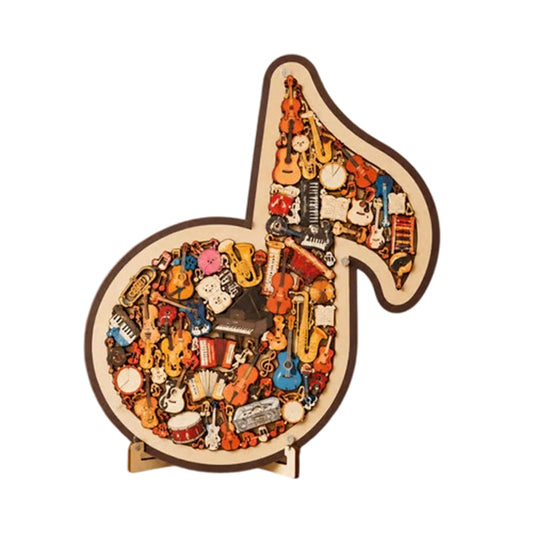 Cadenza – Whimsical Instrument-Piece Wooden Music Note Puzzle +50% OFF