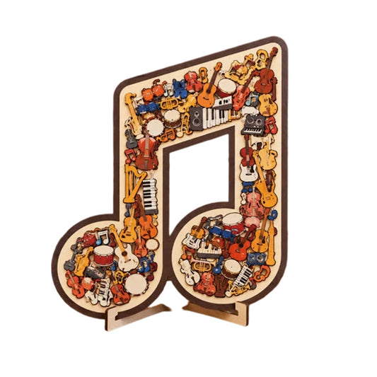 Cadenza – Whimsical Instrument-Piece Wooden Music Note Puzzle +50% OFF