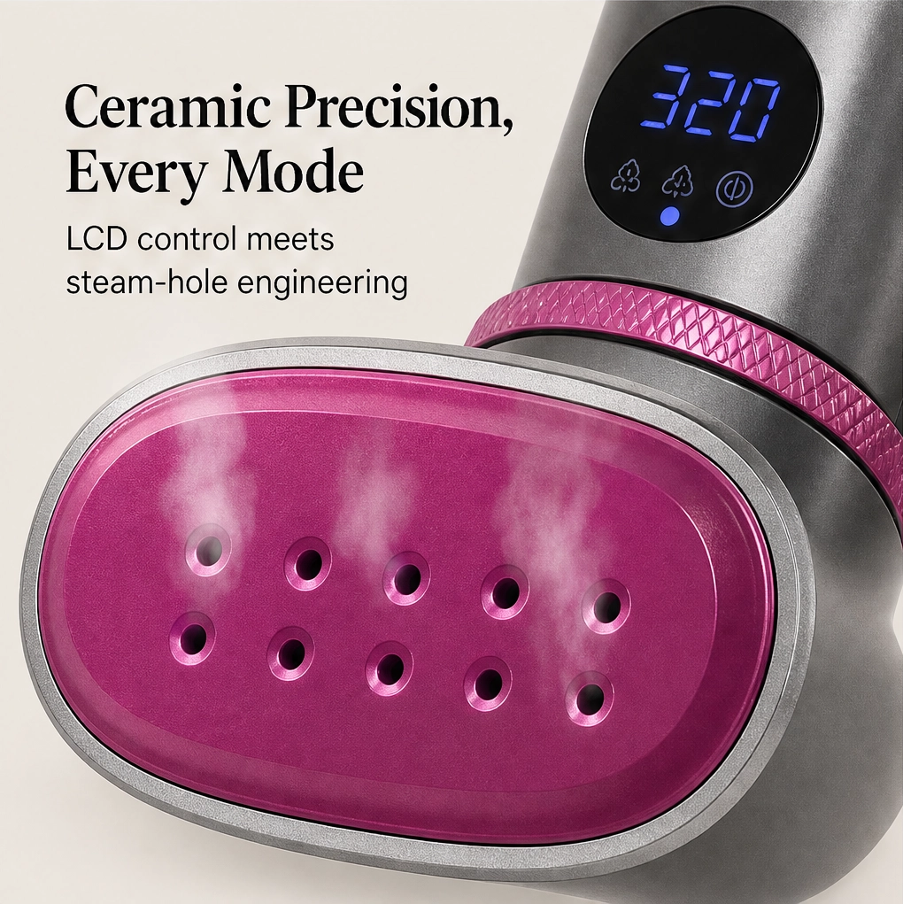 Crispen – 2-in-1 Handheld Steam Iron with Ceramic Plate & 5-Second Heat-Up + 50% OFF