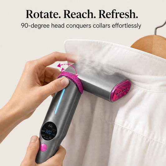 Crispen – 2-in-1 Handheld Steam Iron with Ceramic Plate & 5-Second Heat-Up + 50% OFF