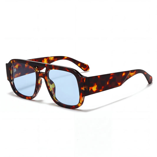 Ambré™ – Oversized Square Tortoiseshell Sunglasses with UV400 Protection + 1+1 FREE