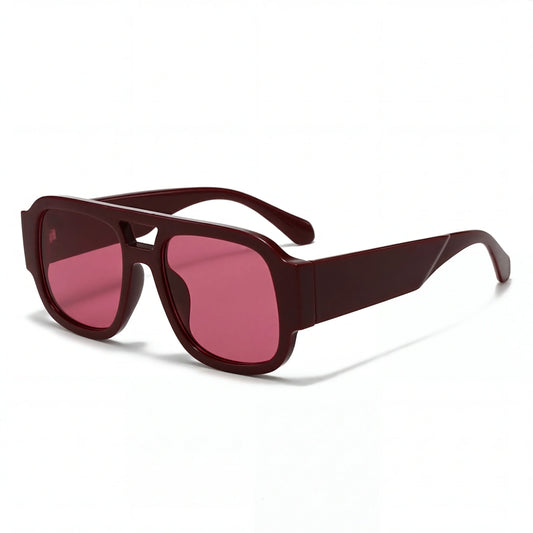 Ambré™ – Oversized Square Tortoiseshell Sunglasses with UV400 Protection + 1+1 FREE
