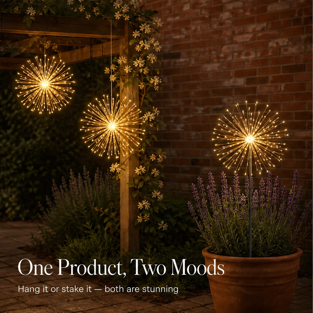 Sparkfern™ – Solar-Powered Firework String Lights for Yard & Patio + 50% OFF